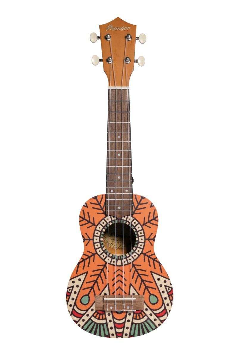 BAMBOO BU-21L Orange Mandala - ukulele sopranowe